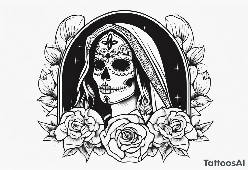 Santa muerte tattoo idea