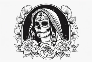 Santa muerte tattoo idea