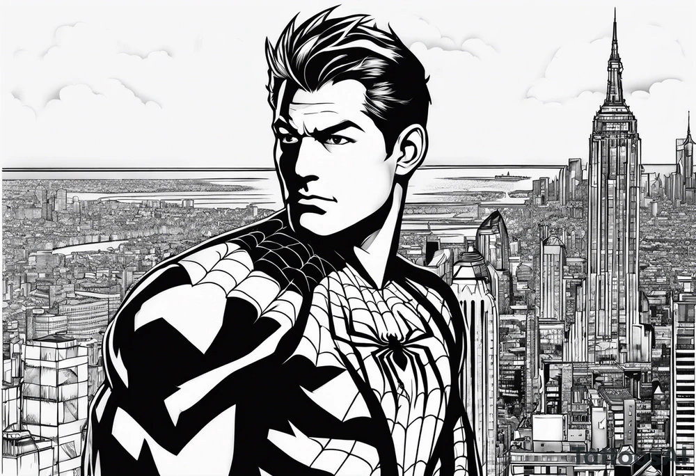spider-man 3 tattoo idea