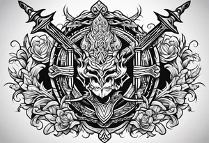 sword consistency tattoo idea