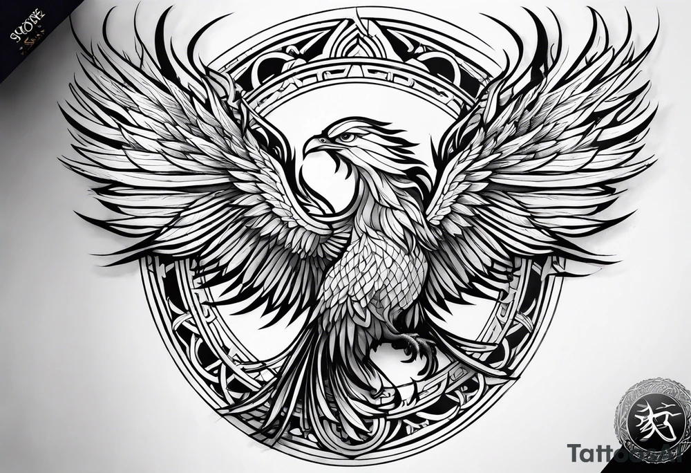 Phoenix tattoo idea