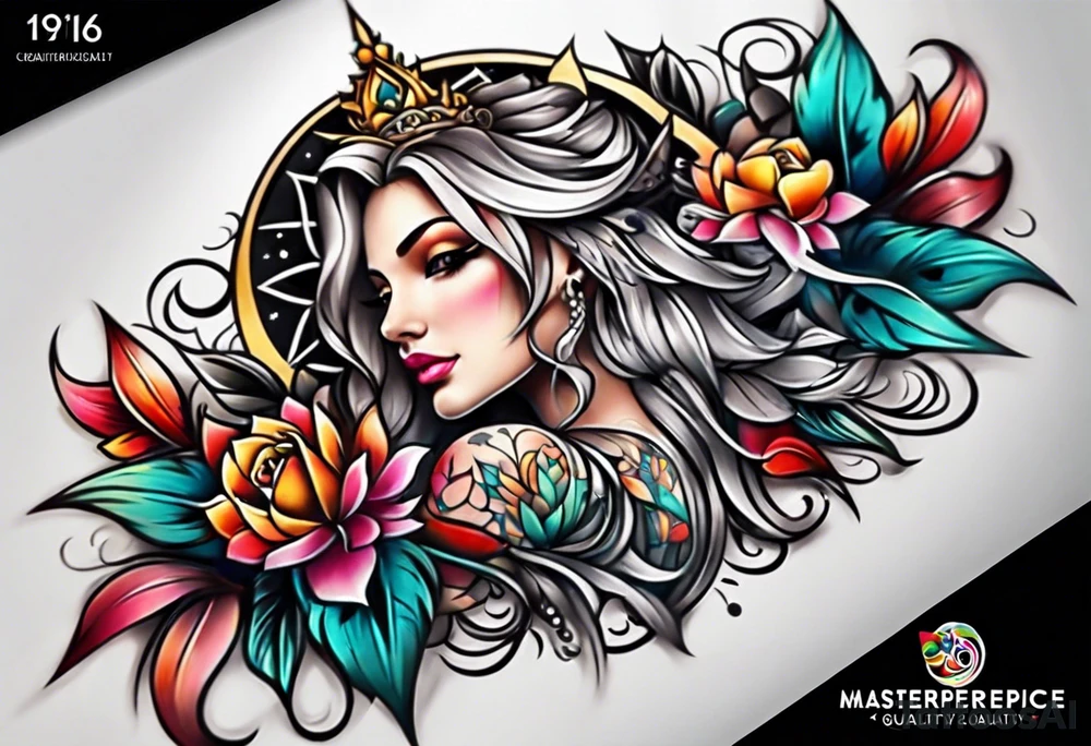 Family half sleeve tattoo idea