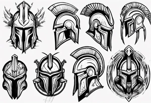 spartan soldier tattoo idea