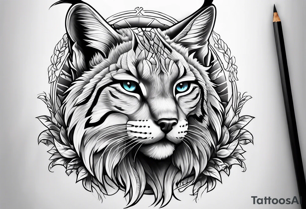 lynx tattoo idea