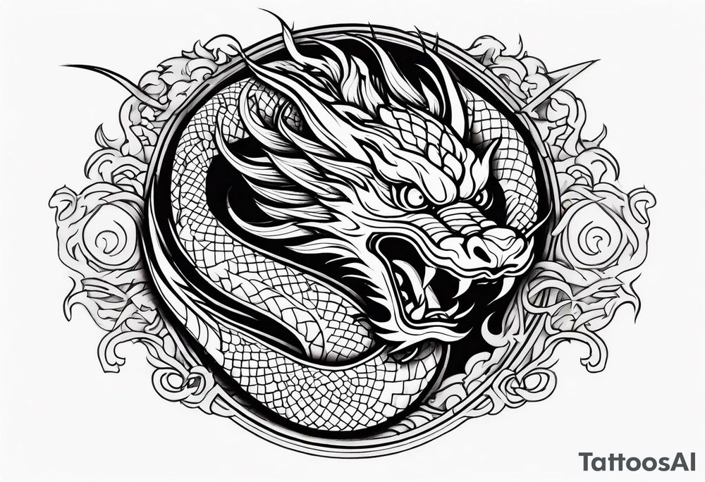 Traditional Chinese Dragon tattoo idea