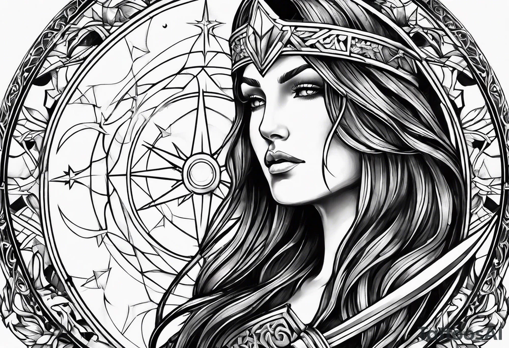 sagittarius, faith, strong, warrior, god, jesus, christ tattoo idea