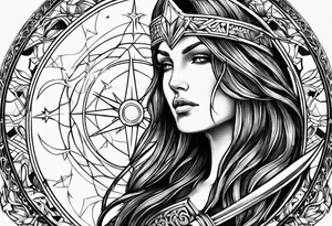 sagittarius, faith, strong, warrior, god, jesus, christ tattoo idea