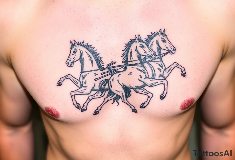 Chariot horses tattoo idea