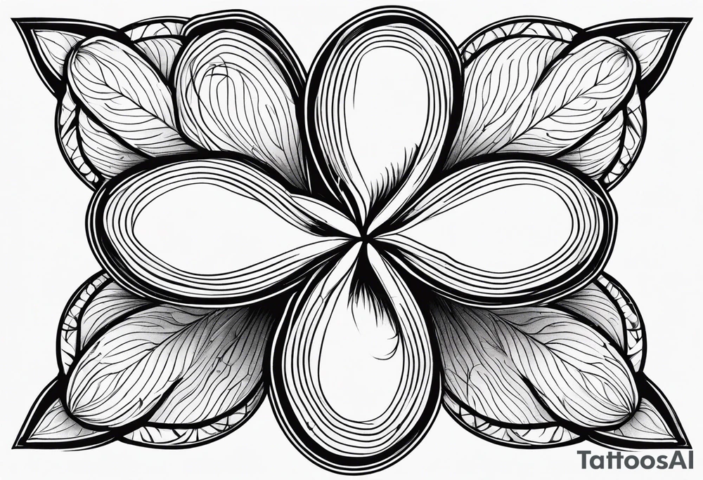 four leaf clover tattoo idea