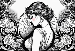 Broken heart being repaired tattoo idea