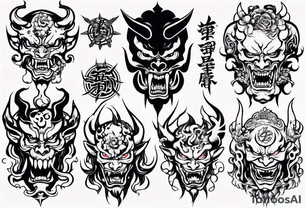 Demon tattoo idea