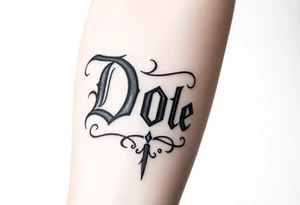 Do bible text tattoo idea