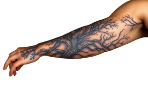 Tree covering entire arm/hand tattoo idea