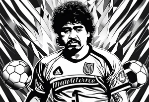 Maradona with a ball tattoo idea