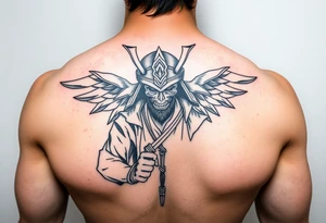 jesus samurai vs the death samurai tattoo idea