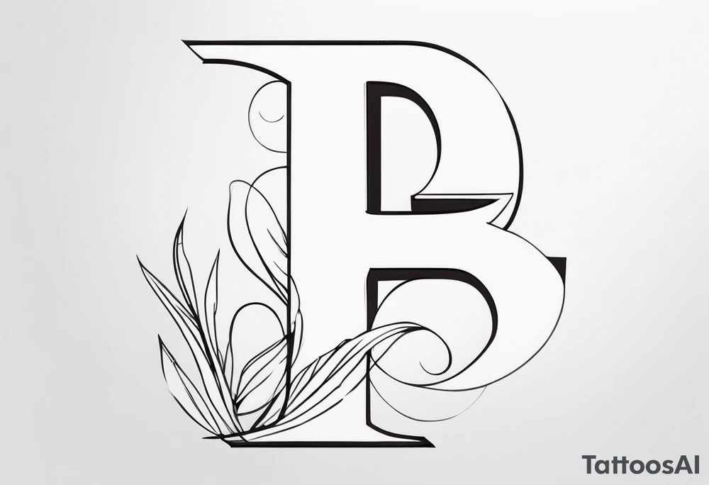 letter E tattoo idea