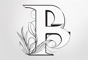 letter E tattoo idea