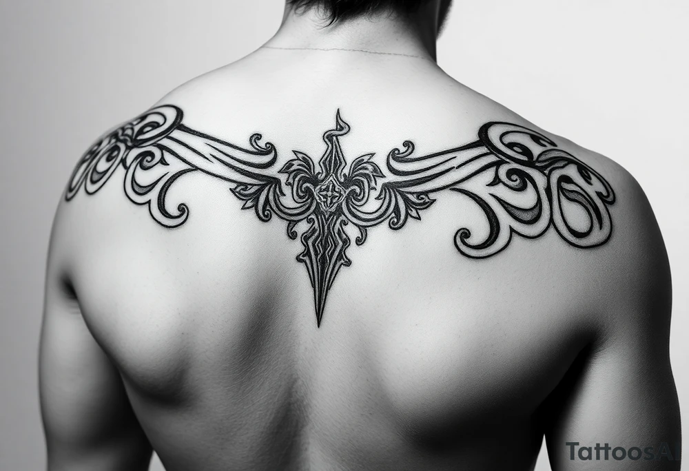 Celtic tribal sleeve tattoo idea