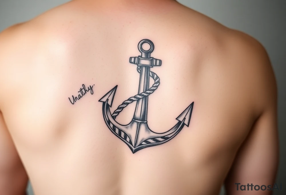 weathered anchor wrapped in nautical rope with sea waves tattoo idea weathered anchor wrapped in nautical rope with sea waves tattoo idea