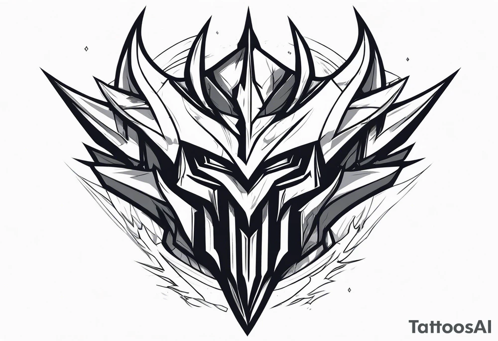 Mordekaiser from league of legends upper arm tattoo tattoo idea