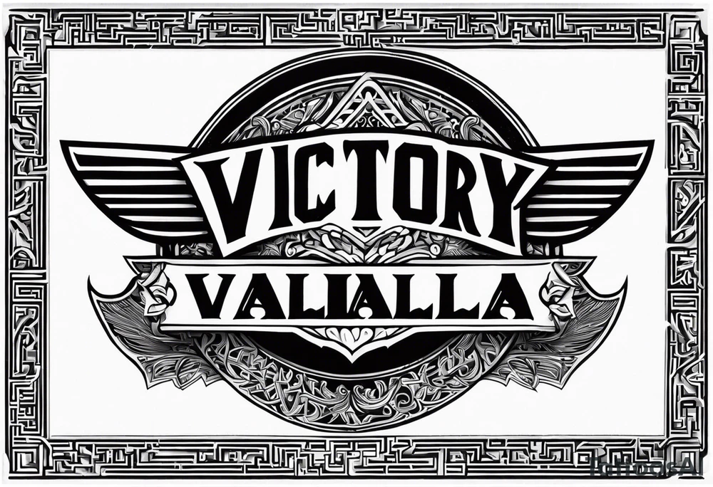 Victory or valhalla tattoo idea