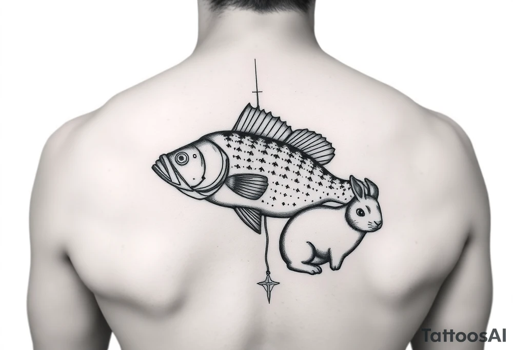 Jesus, Davis ,crappie fishing and rabbit hunting tattoo idea