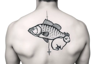 Jesus, Davis ,crappie fishing and rabbit hunting tattoo idea