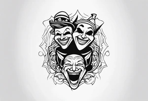 Laugh now cry later tattoo idea