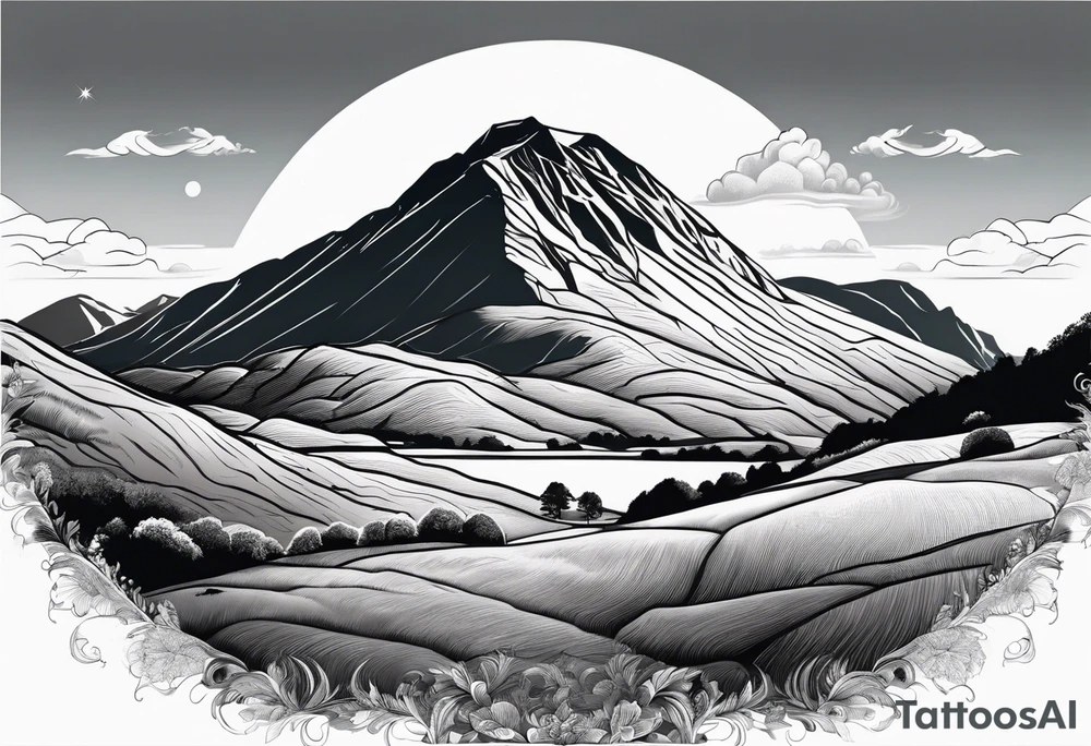great gable from wasdale head tattoo idea