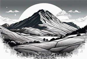 great gable from wasdale head tattoo idea