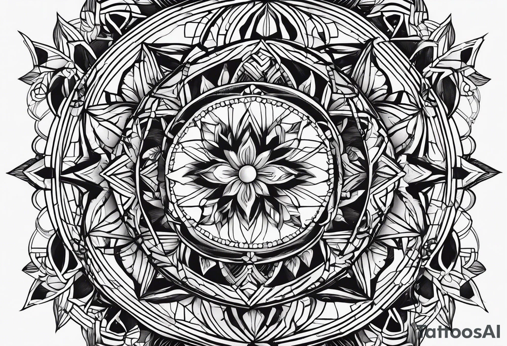 Doppia personalità con acchiappa sogni tattoo idea