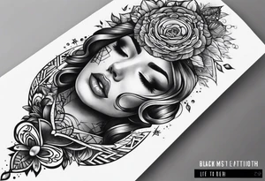 Life to death sleeve tattoo idea