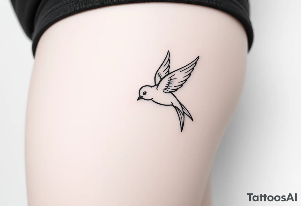 swallow flying with its wings out and forward tattoo idea swallow flying with its wings out and forward tattoo idea