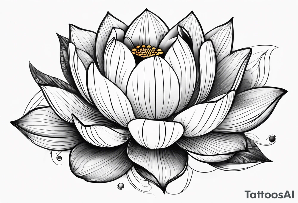 lotus flower tattoo idea
