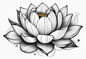 lotus flower tattoo idea