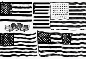 USA flag tattoo idea