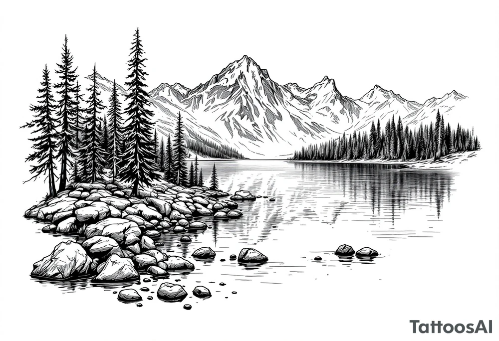 emerald bay lake tahoe tattoo idea