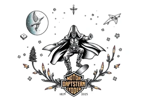memorial, futuristic, star wars, space, skateboarding, camping, puzzle pieces, video games, heaven, god, outdoors, bullets, Harley Davidson, 
Seth J. Carter AKA "Darth Carter"
12/29/88-01/06/2025 tattoo idea