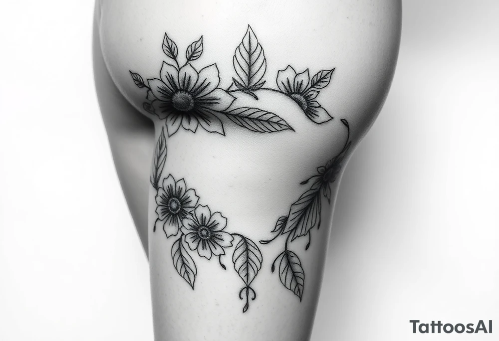 Powerful tourist tattoo for the lower back or the thigh tattoo idea