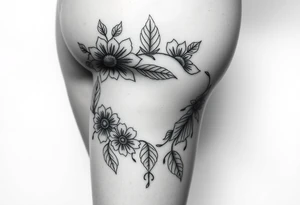 Powerful tourist tattoo for the lower back or the thigh tattoo idea