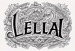 Leilah tattoo idea
