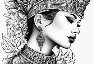 Hand around throat tattoo idea