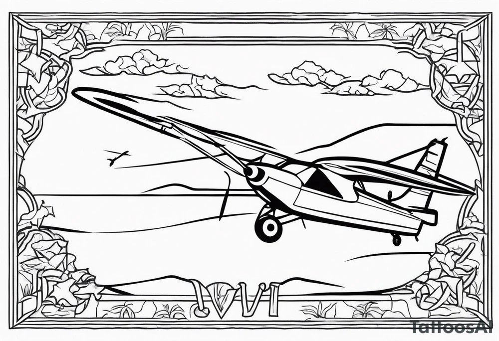 Outline map of the UAV and bvi Caribbean islands tattoo idea