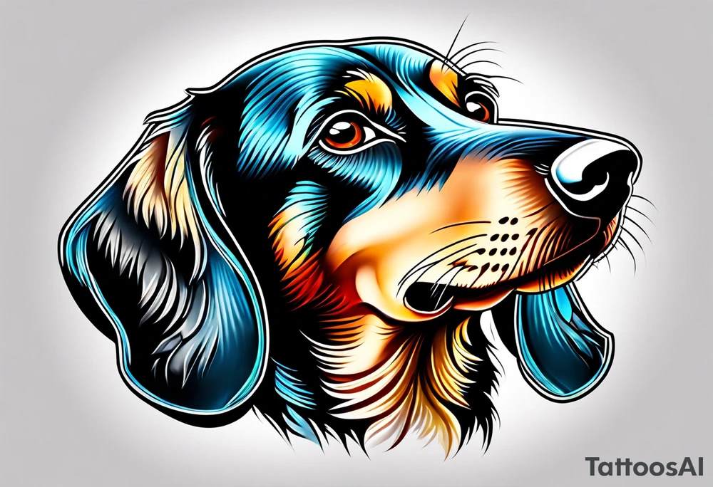 Dachshund tattoo idea