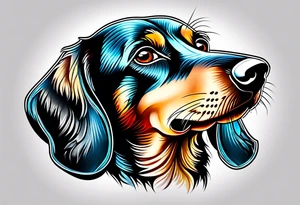 Dachshund tattoo idea