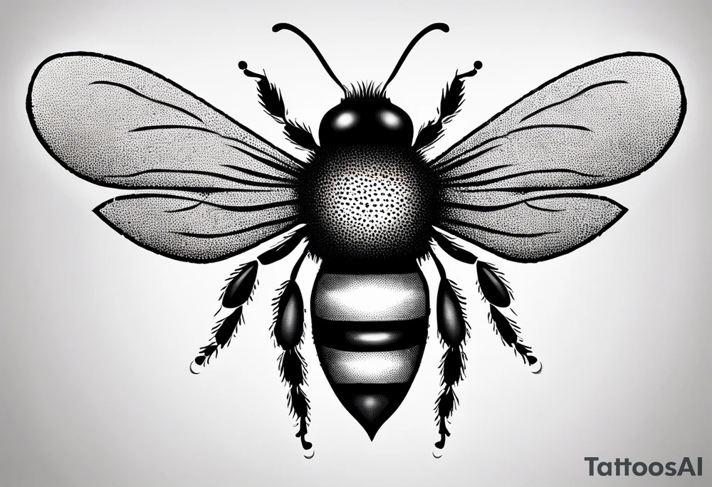 a small bee symbolizing friendship tattoo idea