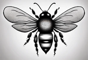 a small bee symbolizing friendship tattoo idea