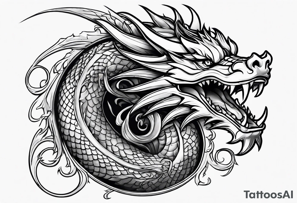 dragon tattoo for a shoulder tattoo idea