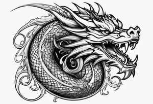 dragon tattoo for a shoulder tattoo idea