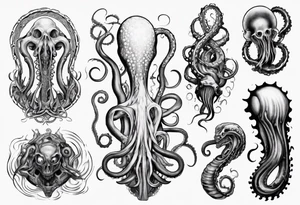 lovecraft tentacle tattoo tattoo idea